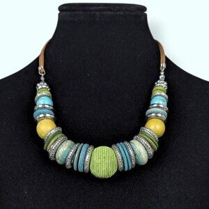 Chunky Colourful Beaded Bohemian Necklace